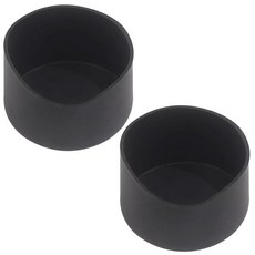 오디오 팬 보온병 바닥 커버 실리콘 고무 미끄럼 방지 충격 방지 보호 상처 방지 블랙 직경 7.5cm 2점 세트
