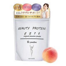 BEAUTY PROTEIN CS72 대두 유래의 고단백/여성에 필요한 영양소 소이 단백질 식사를 바꾸는 것만 300g / 복숭아 맛, 1개, 1g