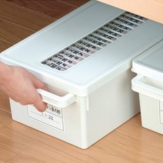 이노마타 DVD CD 만화책 수납 정리함, 화이트, 1개