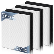 위닉스 C545 공기 청정기용 HEPA 교체 필터 S S 부품 1712-0096-00 및 2522-0058-00 122975, 위닉스 C545 공기 청정기용 HEPA 교체 필터 S,