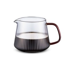 코맥 플리츠 유리 커피서버 포트 드립주전자 650ml (WG1) [커피서버 커피주전자 핸드드립주전자 드립주전자 드립서버 드립포트], 1개