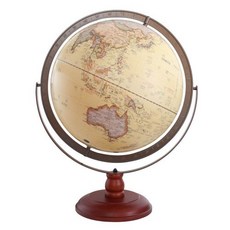 SkyGlobe 17吋古典雙環立體浮雕地球儀 台灣製 教學 燈