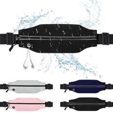 남성 및 여성용 슬림 러닝 벨트 허리 패니 팩 휴대폰 홀더 파우치 백 반사 지퍼 포켓 운동 사이클링 피트니스 블랙. 슬림 러닝 벨트 1팩