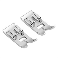 가수 브라더 자놈 켄모어 바빌록 도요타 등 가정용 재봉틀을 위한 티세커 2피스 지그재그 스트레이트 스티치 프레셔 풋 범용 지그재그 스냅