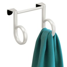 InterDesign Axis Over the Cabinet 트윈 루프 펄 화이트 132882, InterDesign Axis Over the Cabi