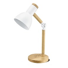 【太星電工】 UTA862W 好視力 LED北歐實木護眼檯燈 時尚白（內附5W白光LED燈泡）