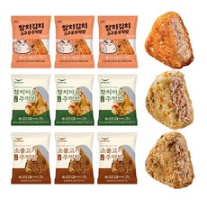한우물 구운 주먹밥 3종 참치김치 소불고기 참치마요, 100g, 9개