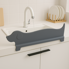 씬스틸셀러 물튐 완벽차단 청결주방 싱크대 물막이, 1개, 그레이