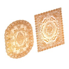 굿픽몰 플라워 테이블러너 레이스식탁매트, 타원형