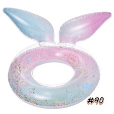 有感選物 台灣現貨 網美造型泳圈 拍照泳圈 人魚泳圈 亮片泳圈, 亮片七彩美人魚#90, 1個