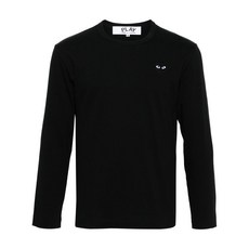 꼼데가르송플레이 하트 패치 티셔츠