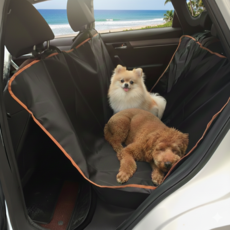 바나르코 긁힘 오염 방지 뒷자석 강아지 카시트, 1개, 블랙