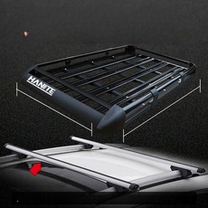 루프박스 가로바 루프랙 차량용 저상형 공간절약 간편설치, 1개, 6개 1.8m 잠금 방범 크로스바 그물망 천