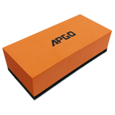 APGO 鍍晶海綿 - 汽車鍍膜專用 溫和清潔不傷烤漆 高密度吸水力強, 橘黑色, 1個