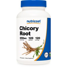 뉴트리코스트 치커리뿌리 650mg 120캡슐 1병, 120회분, 1개