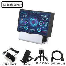 컴퓨터 보조 모니터 3.5인치 미니 디스플레이 IPS USB, 3.5인치 Kit 4
