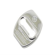 [모터스파이] 기아 호환 스팅어 도어스트라이커 커버 녹방지 인테리어 몰딩 용품, 실버