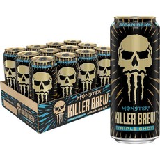 Monster Energy Killer Brew Mean Bean 483.2ml(15온스) (12개 팩), 493.2ml