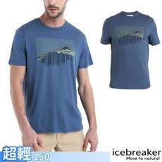 【Icebreaker】板塊世界-送》男 圓領短袖羊毛排汗衣-150 Tech Lite III T恤_IB0A56X2