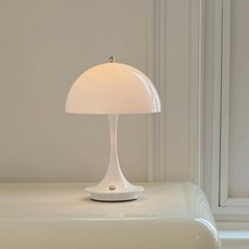 도르리 무드등 인테리어 조명 공간 미니 수면등 루이스 포터블 스탠드 터치 감성조명, 화이트