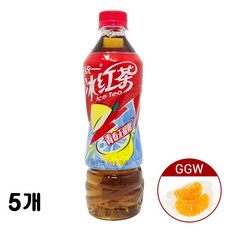 가가왕 중국식품 통일 빙홍차 퉁이 빙훙차 음료, 500ml, 5개