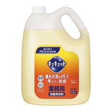 Kao 花王 Cucute 珂珂透 大容量洗碗精 橙香, 4.5L, 1個
