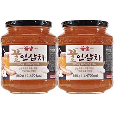 꽃샘 꿀인삼차 1160g 580g x 2병 전통차 국산차