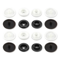 도나토르 똑딱이 스냅단추 티단추 12mm 25p, 25개, 화이트
