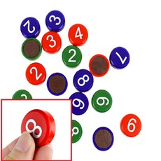 숫자 자석 교구 어린이집 육아 두뇌발달 활동 자석퍼즐 자석숫자 자석교구 자석놀이 자석글자, 빨강, 1개
