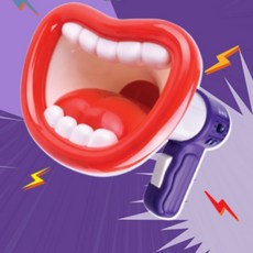 음성변조기 목소리확성 어린이파티 놀이장난감, 1개, 흰색