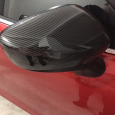 A.F.C 三代 碳纖維 後照鏡殼 適用於Mazda 3, 1個, (13-16年)馬三-碳纖維黏貼式後照鏡