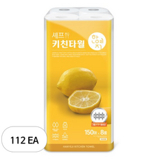 한예지 셰프 키친타월, 150매, 112개
