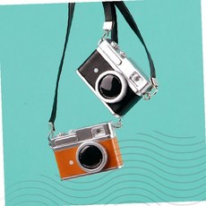 미니어처 카메라 키링 인형 소품 장식용 액세서리 휴대용 목걸이 스트랩 포토 소형 카메라 모형 장난감, 1개, 01미니-DSLR