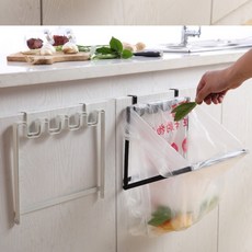 걸어쓰는 분리수거봉 틈새 접이식 거치대 걸이 다용도걸이 문틈걸이, No.02 걸어쓰는 분리수거봉 블랙