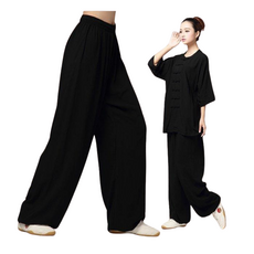 廣隆 太極拳棉質運動褲 功夫褲 燈籠褲 武術褲 瑜珈褲 禪坐褲 休閒運動褲 練習褲 練舞褲 練功褲