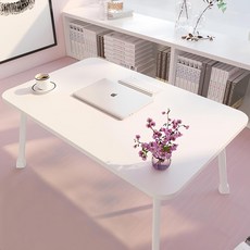 簡約素色多功能床上桌, 白色