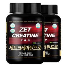 2P 제트크레아틴프로 1000mg 180정 모노 100 부스터, 2개