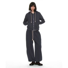 매장정품 파르티멘토 PARTIMENTO WOMEN 76 아플리케 라운딩 스웻팬츠_차콜 PW-25117CH 503557