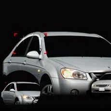 뉴세라토 자동차썬바이저 크롬 4P 차량용썬바이저