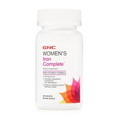GNC 우먼스 아이언 컴플리트 30mg 캐플렛, 60정, 1개