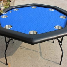 팔각형 홀덤바 카지노 120cm 포커 8인용 블루 테이블 칩, A. 파란색