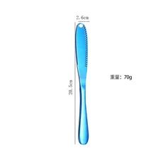 1PC 3 in 스테인레스 스틸 치즈 버터 스프레더 나이프 주방 빵 잼 크림 커트러리, 01 blue