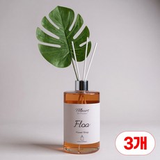플로너스 플로아 프리미엄 디퓨저 호텔 대용량 퍼퓸 리필사용가능, 3개, 500ml, 플라워 샵