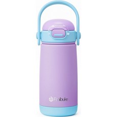 啵比小舖 美國 Fimibuke Cups 不銹鋼保溫兒童水瓶, 1個, Purple, Purple, 414ml