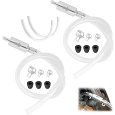 브레이크 블리더 호스와 원웨이 체크 밸브 및 클램프가 포함된 KIFIDAN 2 세트 모터사이클 키트 유압 시스템 유지 관리를 위한 전문 유체 자동차 도구