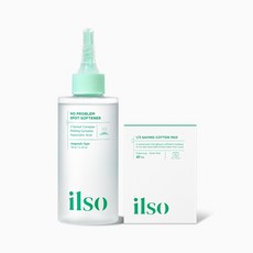 ilso 毛孔皮脂收斂水 棉片套組, 1件, 毛孔皮脂收斂水+40入棉片, 150g