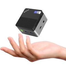 GMKtec 인텔 앨더 레이크 N97 미니 PC 윈도우11 프로 온보드 DDR5, NucBox G5, WIN11 Pro, 256GB, 12GB, 블랙