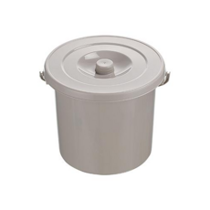 聯府環保廚餘桶附蓋7L/12L提把回收桶-廚房收納好幫手，隔絕異味，輕鬆處理廚餘, 7L(D-7), 白色, 1個