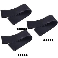 요가 운동 탄성 피트니스 밴드는 다른 저항 밴드 레벨에 적합합니다 필라테스 크로스 장비, 1개, 8. 3pcs Black
