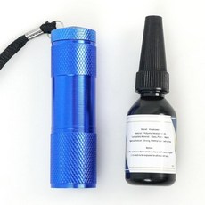 가볍고 빠르게 건조되는 UV 접착 키트 몇 초 만에 접착 플라스틱 유리 금속 접착제 수리용 액체 수리., 10ML UV Glue+Light